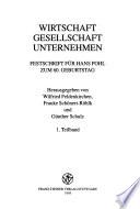 Wirtschaft, Gesellschaft, Unternehmen