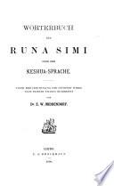 Wörterbuch des Runa Simi oder der Keshua-Sprache