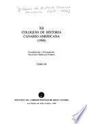 XII Coloquio de Historia Canario-Americana (1996)