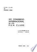 XIV Congreso Internacional de los P.E.N. Clubs, 5-15 de septiembre de 1936