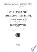 XXVII Conferencia internacional del trabajo, París