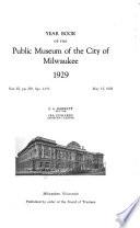 Year Book of the Public Museum of the City of Milwaukee