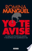 Yo te avisé