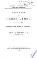Ystraeon o hanes Cymru, i safon iii. (Llyfrau i blant ysgol).