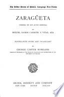 Zaragüeta, Comedia en Dos Actos Original