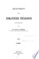 Zeitschrift für romanische Philologie